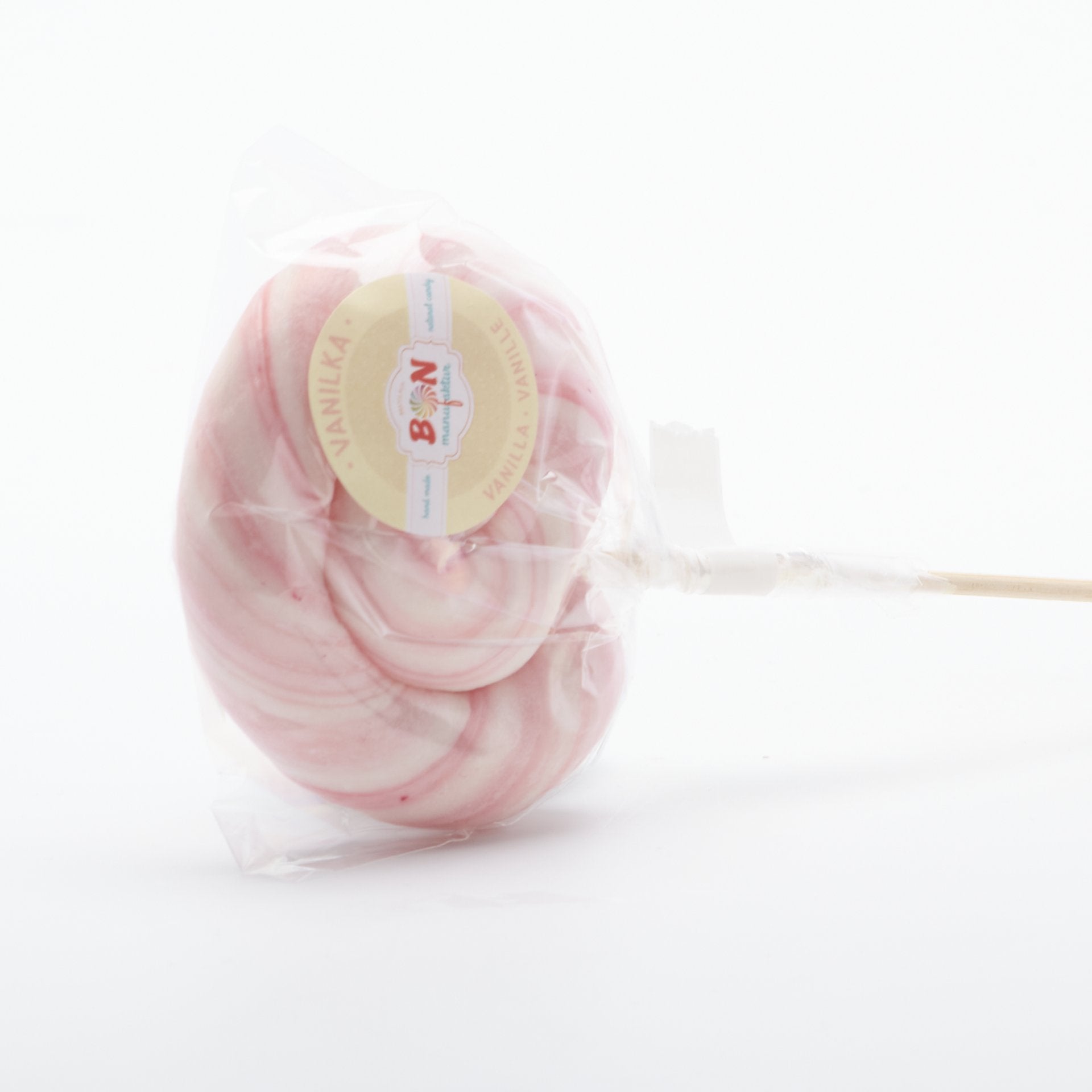 Handmade lízanka zatočená, vanilka 45g.