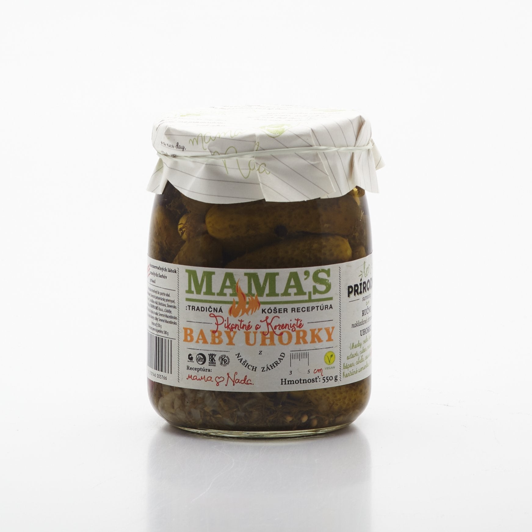 Mama´s čili zavárané uhorky 550g.