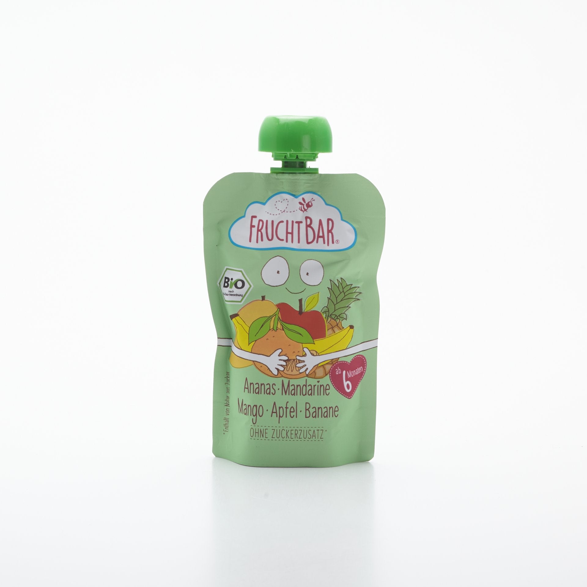 BIO Ovocné pyré ananas mand. mango 100g.