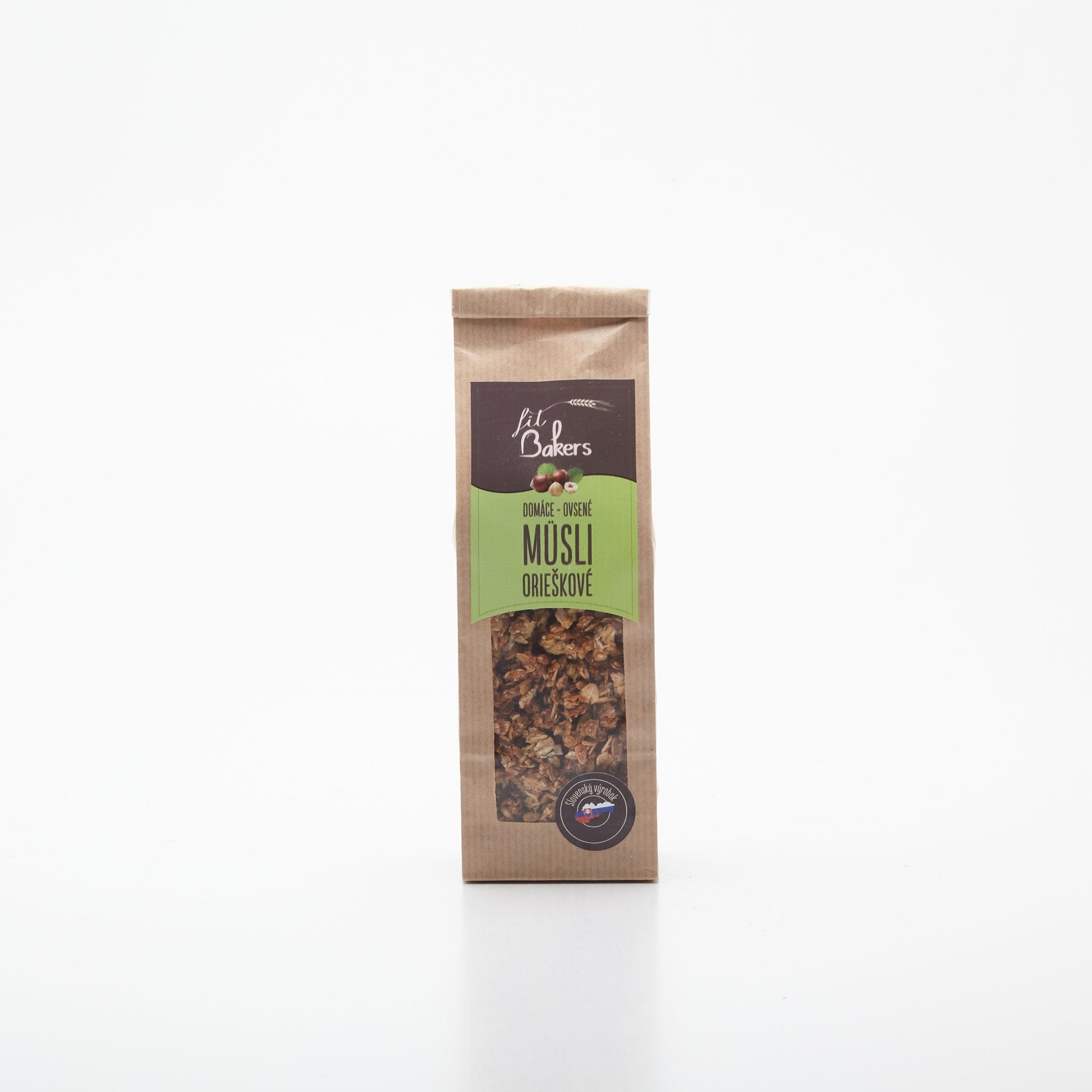 Ovsené domáce musli orieškové 120g.