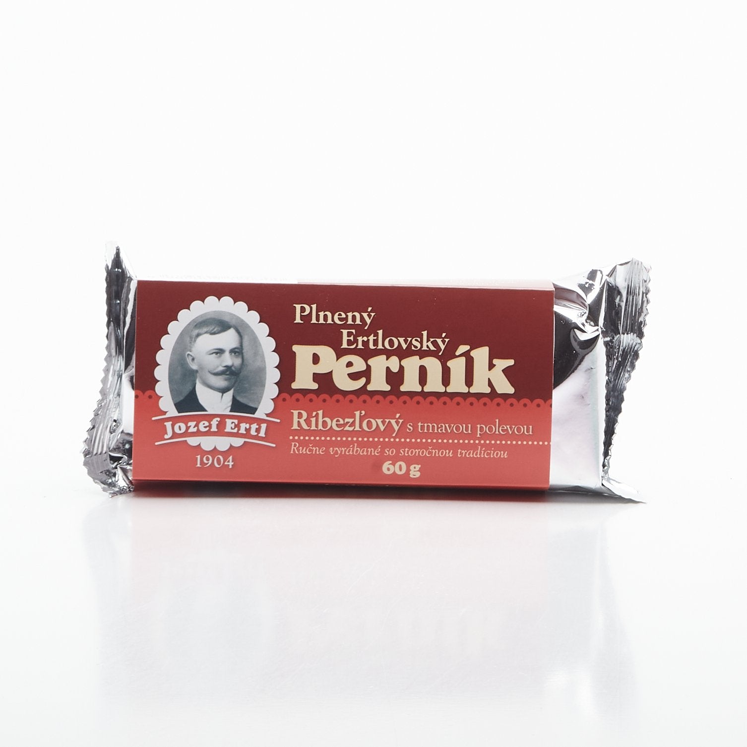 Ríbezľový perník s tmavou polevou 60g.