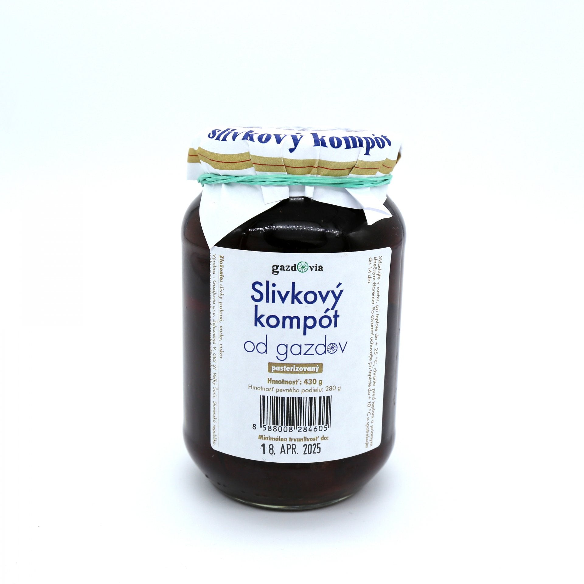 Slivkový kompót od gazdov 430g.