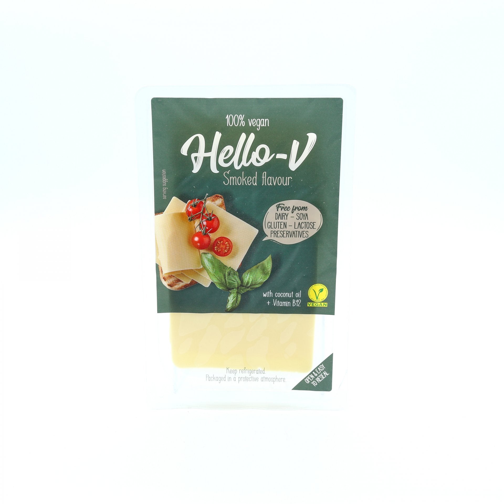 Vegan "syr" údený plátky 140g.