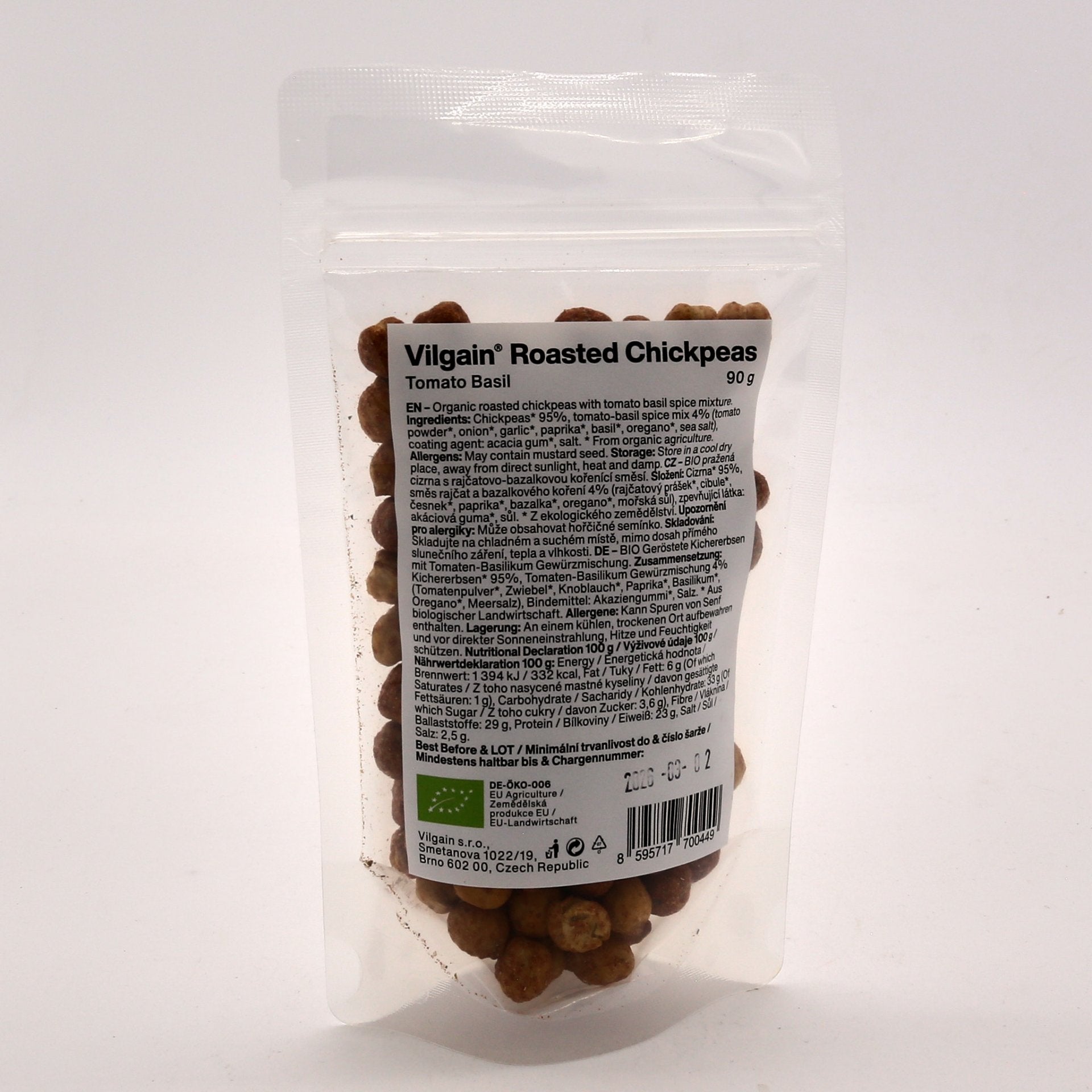 Vilgain Pražený Cícer paradajka 90g.